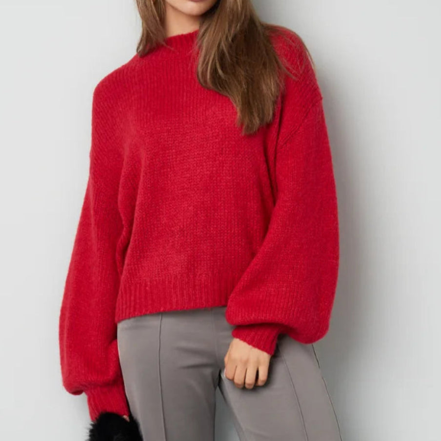 Gebreide Trui Rood - Knit Roos