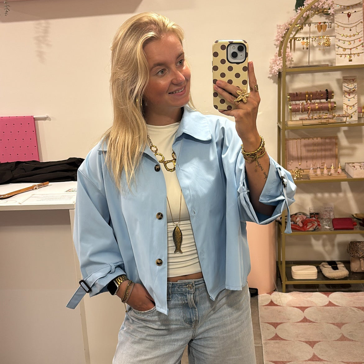 Trenchcoat Saar - Blue