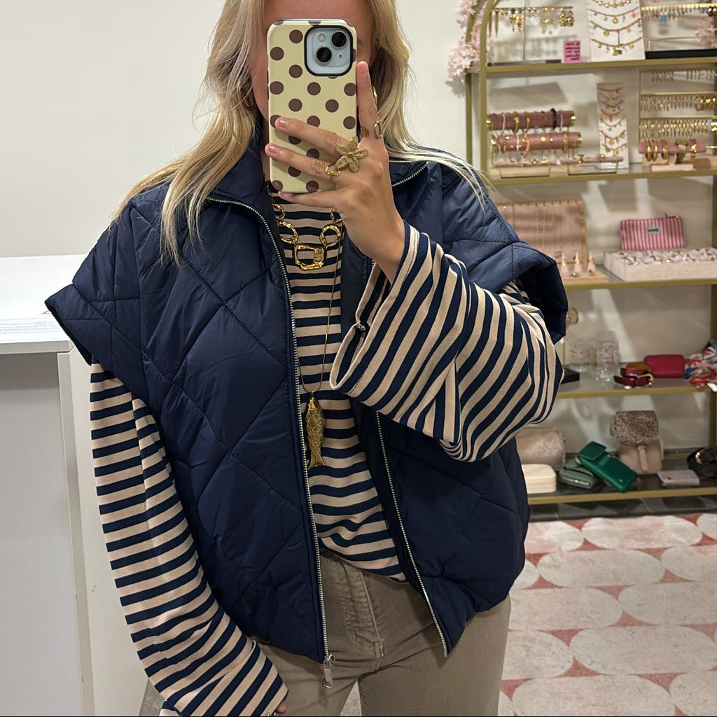 Gewatteerde Bodywarmer Blauw