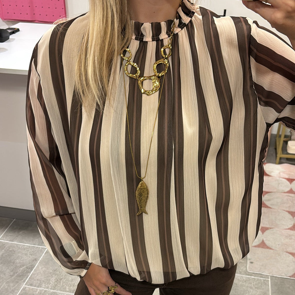 Striped Blouse Estelle - Ecru