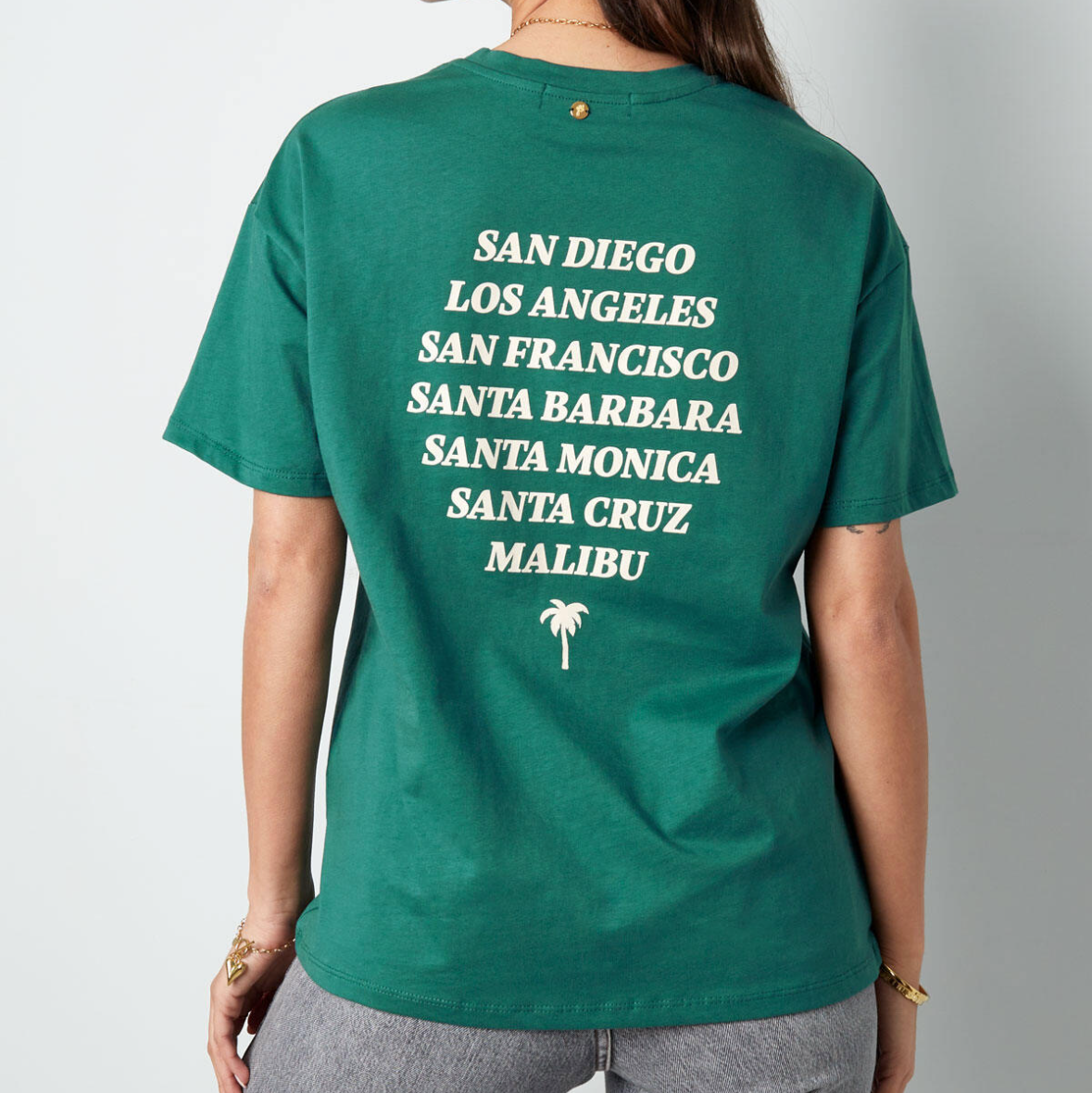 California T-shirt Groen