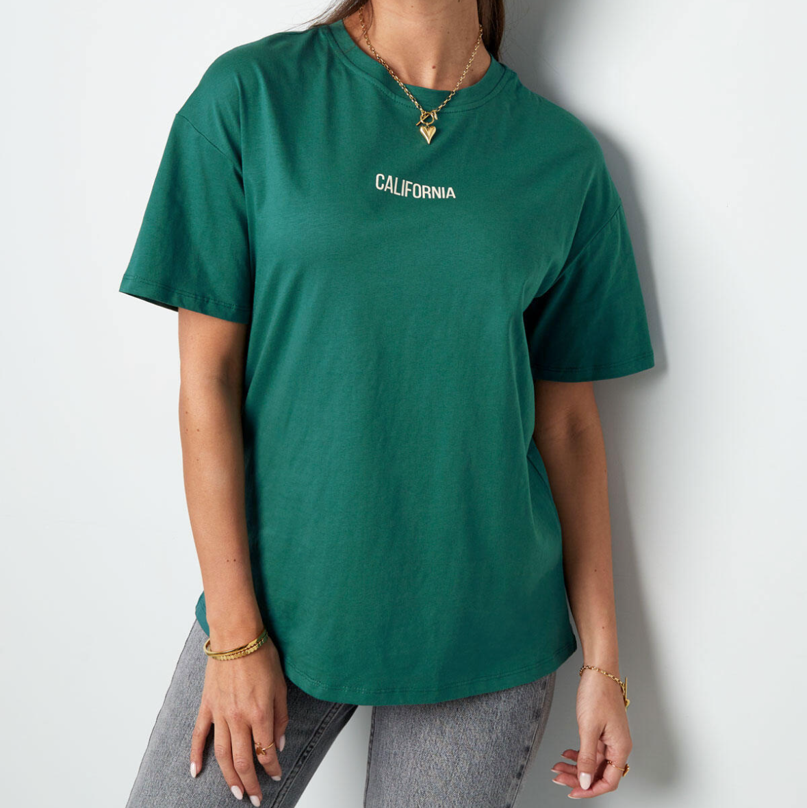 California T-shirt Groen