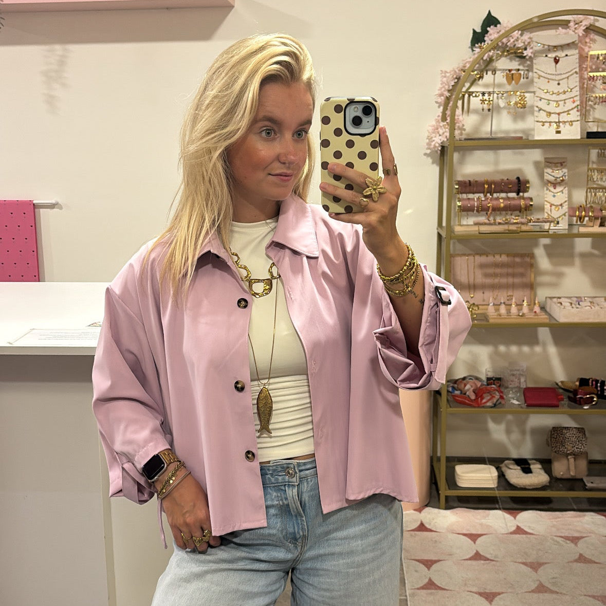 Trenchcoat Saar - Pink