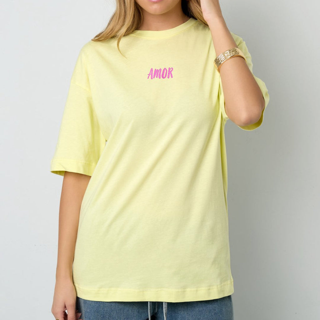 Amor del Mar T-Shirt - Geel