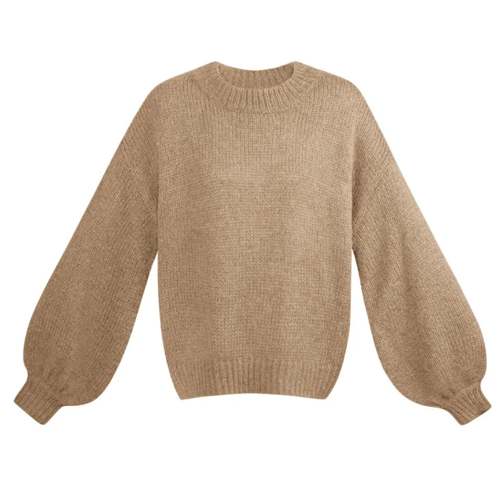 Gebreide Trui Khaki - Knit Roos