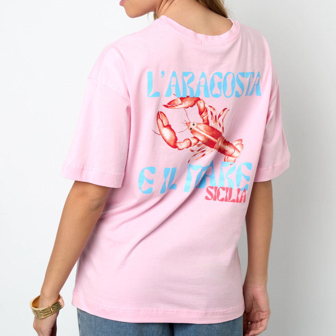 L'aragosta T-shirt - Roze