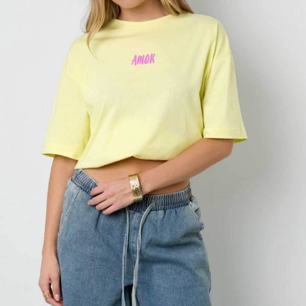 Amor del Mar T-Shirt - Geel