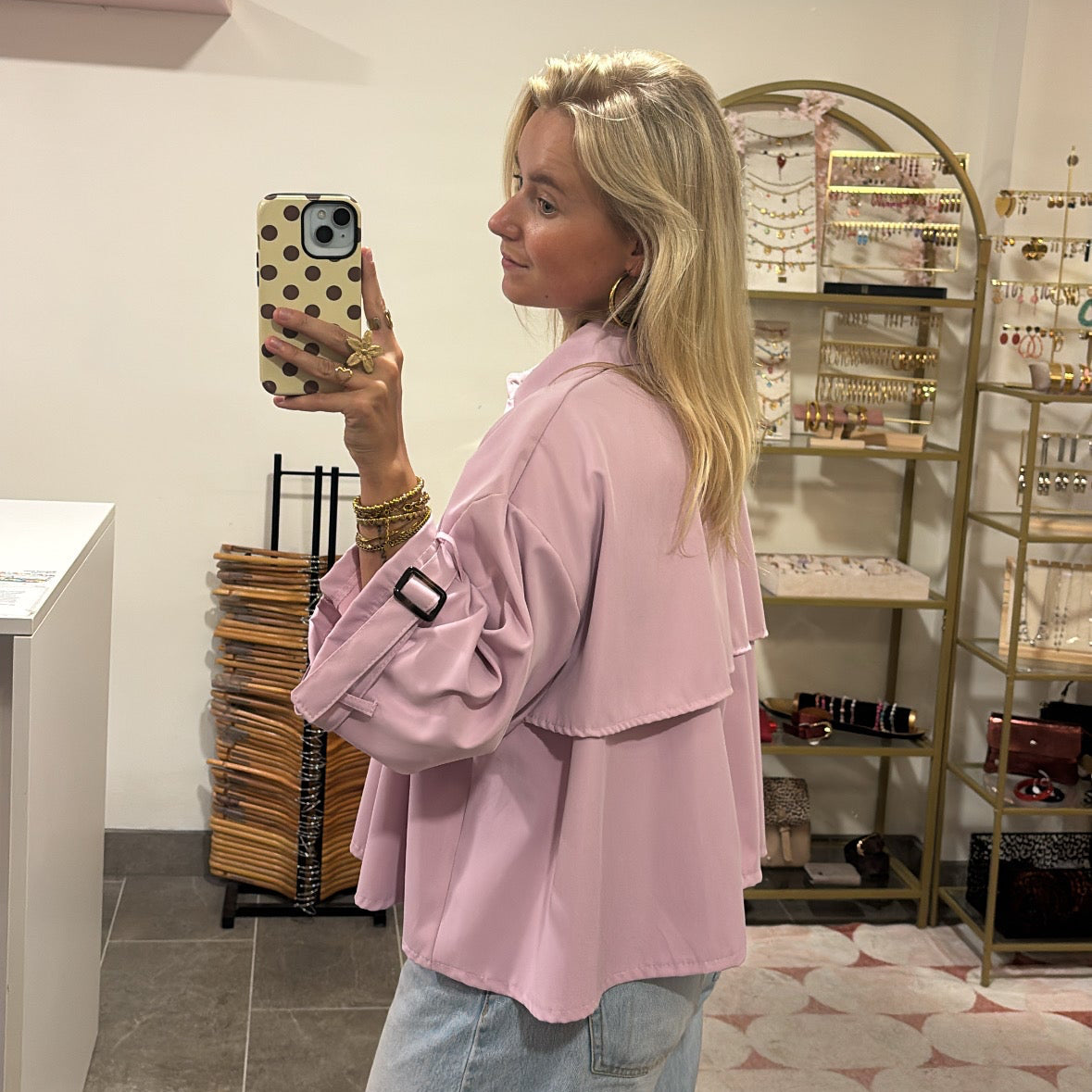 Trenchcoat Saar - Pink