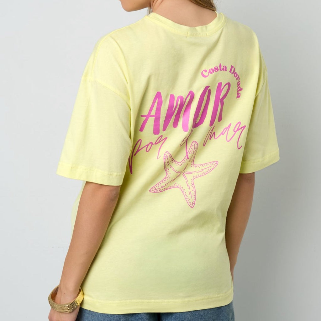 Amor del Mar T-Shirt - Geel