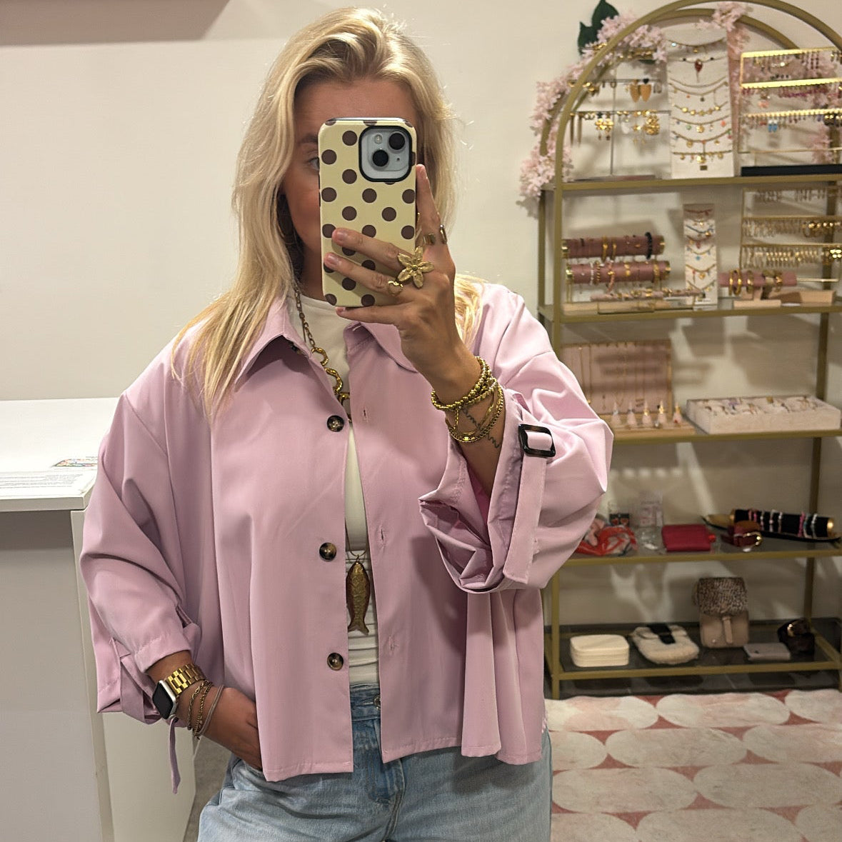 Trenchcoat Saar - Pink