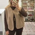 Teddy Gilet Lou - Beige