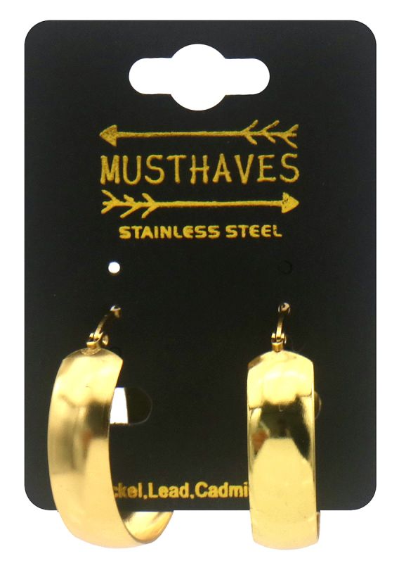 Statement Hoops Breed 30mm - goudkleurig