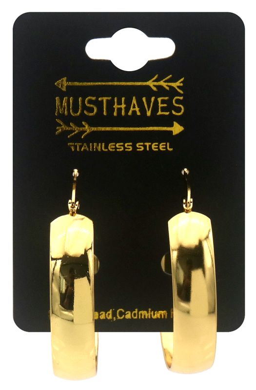 Statement Hoops Breed 40mm - gloudkleurig