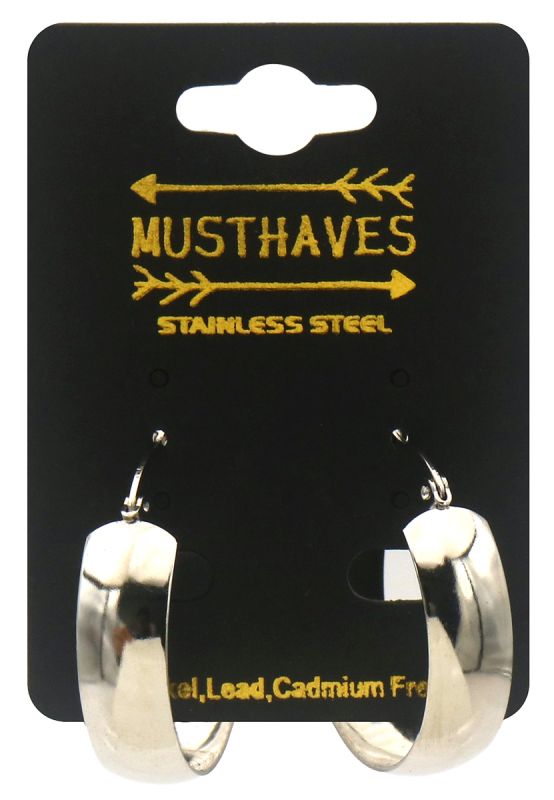 Statement Hoops Breed 30mm - zilverkleurig