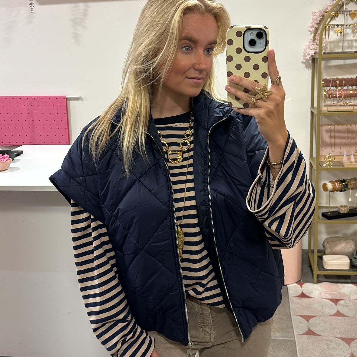 Gewatteerde Bodywarmer Blauw