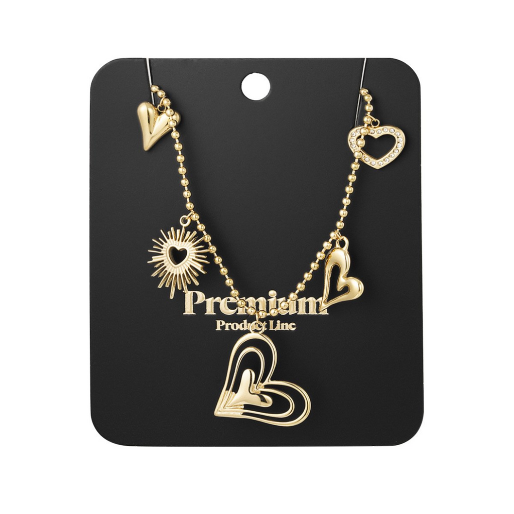 Bedelketting Lovely Hearts