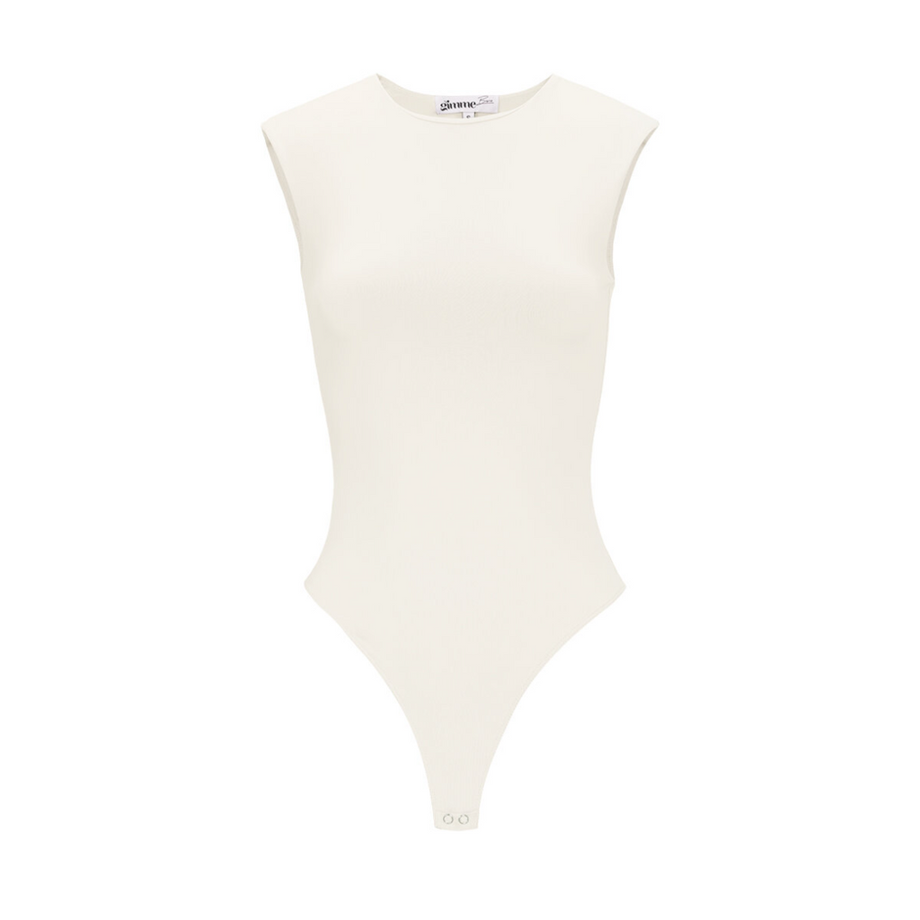 Sleeveless bodysuit - White