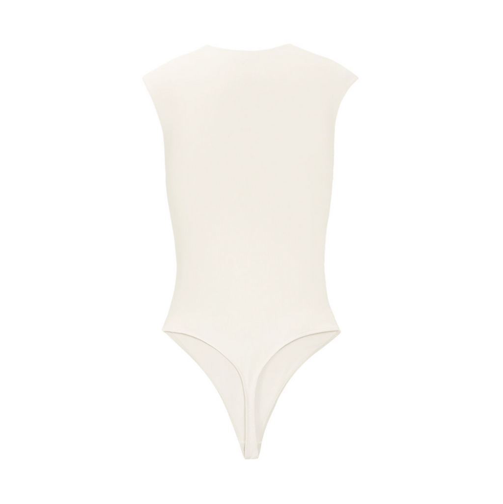 Sleeveless bodysuit - White