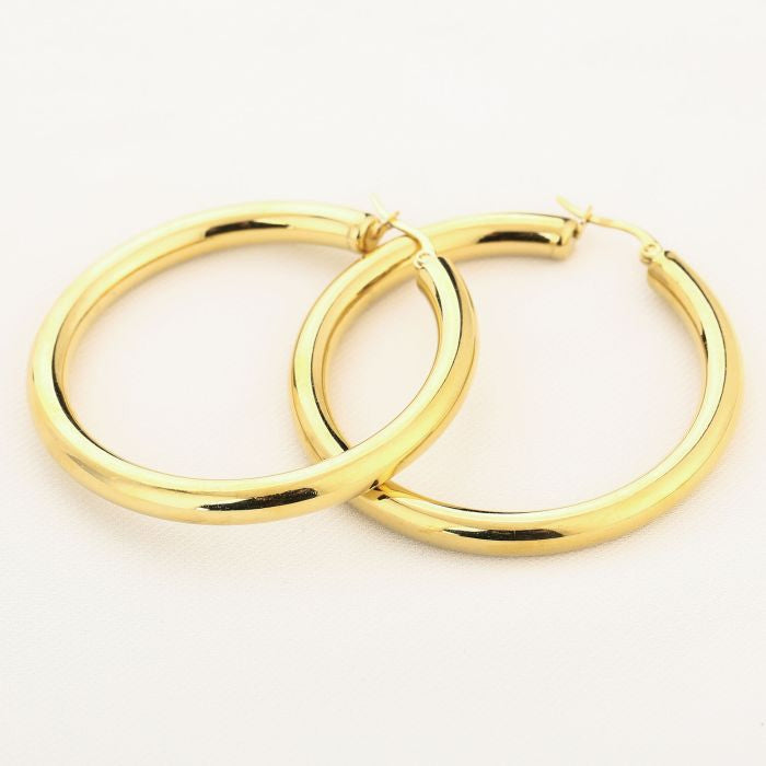 Statement Hoop Oorbellen Pip - 50 mm