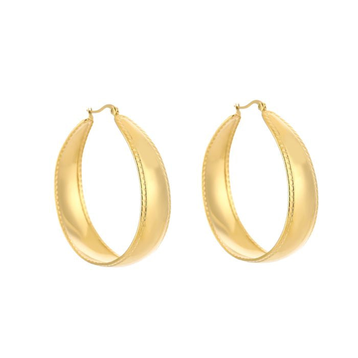 Statement Hoop Earrings Tess - 40mm
