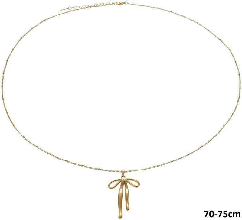 Strik Charm Ketting Lang 70-75cm - goudkleurig