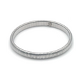 Bold Bangle Small met stretch 8mm - zilverkleurig