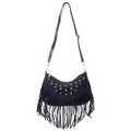 Macy Bag met Franjes en Studs - Blauw