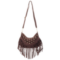 Macy Bag met Franjes en Studs - Bruin