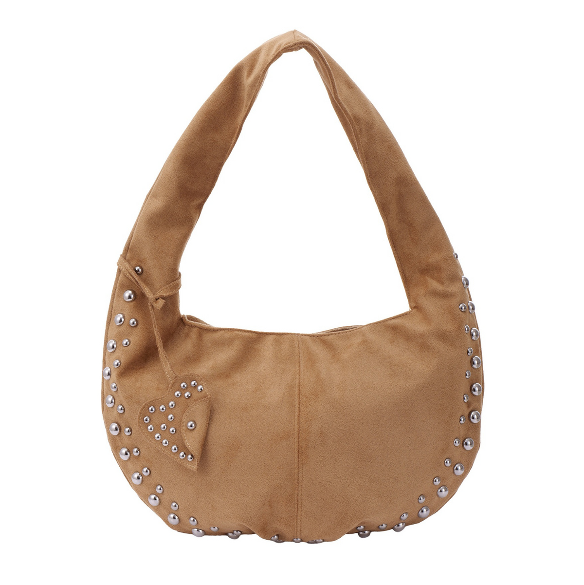 Suède Studs Bag Luna - Sand