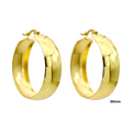 Statement Hoops Breed 30mm - goudkleurig